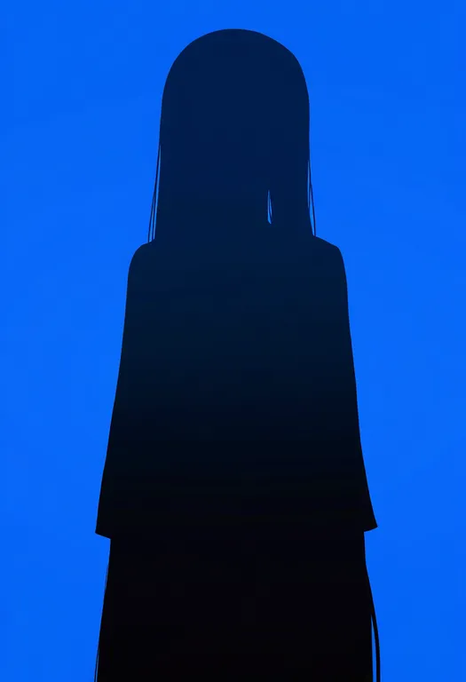 masterpiece, best quality, newest, absurdres, highres, safe, bluesky_logo, 1girl, solo, simple_background — by k3scat, made with ComfyUI