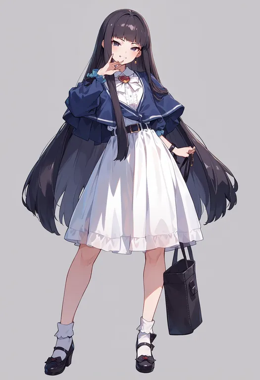 masterpiece, best quality, score_7, safe, ar tonelico ii, solo, simple background — by k3scat, made with ComfyUI