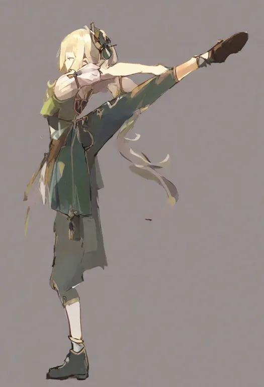 masterpiece, best quality, general, standing split, 1girl, solo, full body, simple background — by k3scat, made with ComfyUI