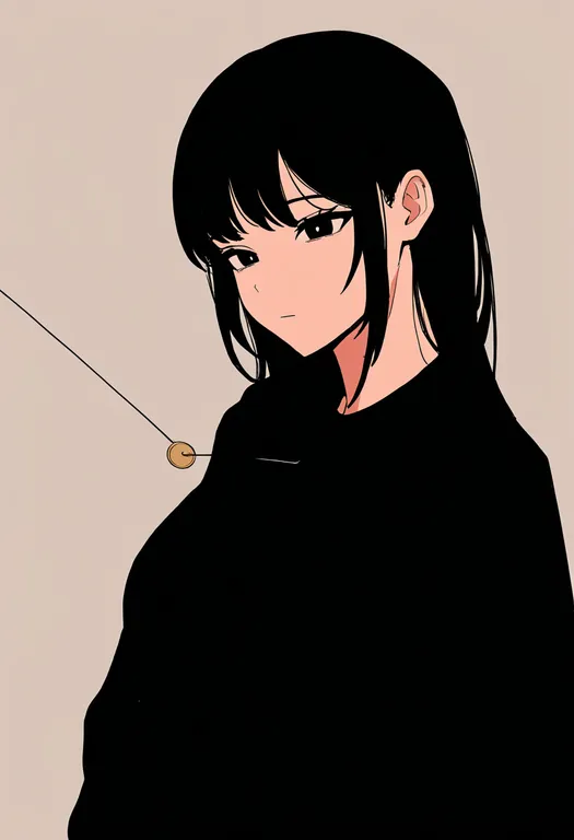 masterpiece, best quality, newest, absurdres, highres, safe, coin_on_string, 1girl, solo, simple_background — by k3scat, made with ComfyUI