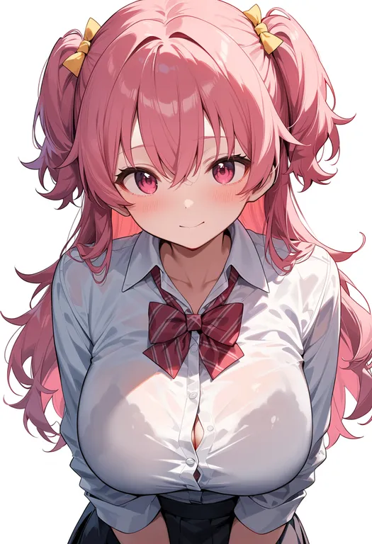 masterpiece, best quality, score_7, safe, momoi airi, solo, upper body, simple background — by k3scat, made with ComfyUI
