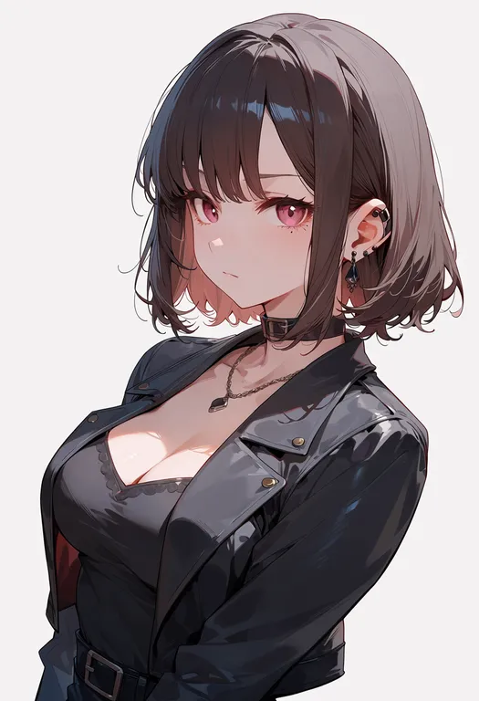 masterpiece, best quality, score_7, safe, oblivionis (bang dream!), bang dream!, solo, upper body, simple background — by k3scat, made with ComfyUI