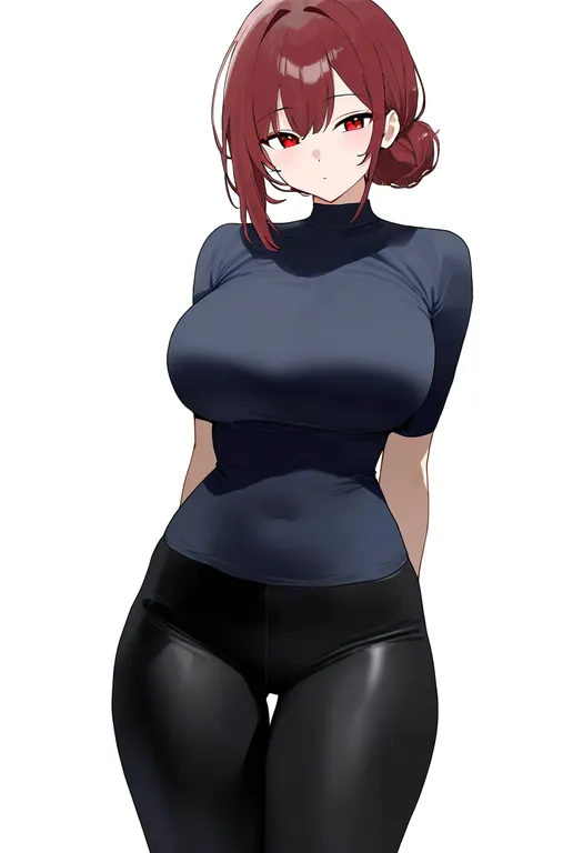 masterpiece, best quality, newest, absurdres, highres, safe, spandex, 1girl, solo, simple_background — by k3scat, made with ComfyUI