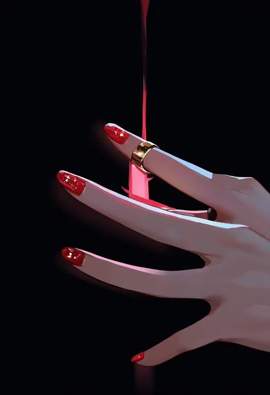 masterpiece, best quality, newest, absurdres, highres, safe, thumb_ring, 1girl, solo, simple_background — by k3scat, made with ComfyUI