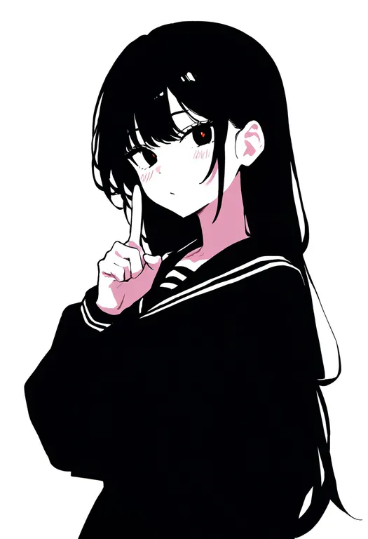 masterpiece, best quality, newest, absurdres, highres, safe, index_fingers_raised, 1girl, solo, simple_background — by k3scat, made with ComfyUI