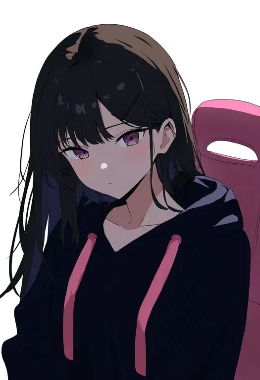 masterpiece, best quality, newest, absurdres, highres, safe, gaming_chair, 1girl, solo, simple_background — by k3scat, made with ComfyUI