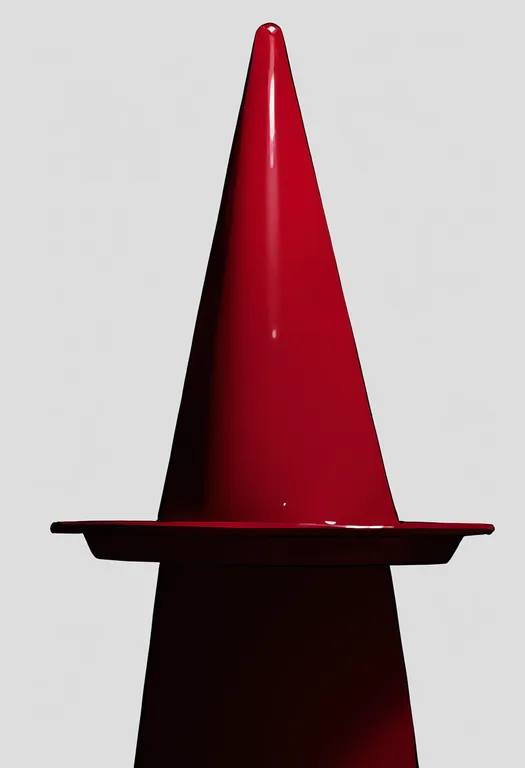 masterpiece, best quality, newest, absurdres, highres, safe, traffic_cone, 1girl, solo, simple_background — by k3scat, made with ComfyUI