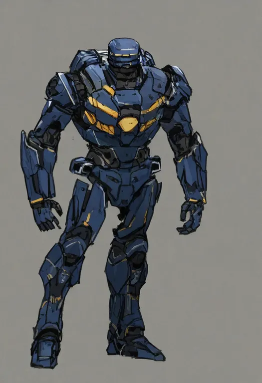 masterpiece, best quality, general, pacific rim, solo, simple background — by k3scat, made with ComfyUI