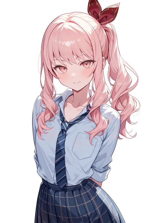 masterpiece, best quality, score_7, safe, akiyama mizuki, solo, upper body, simple background — by k3scat, made with ComfyUI