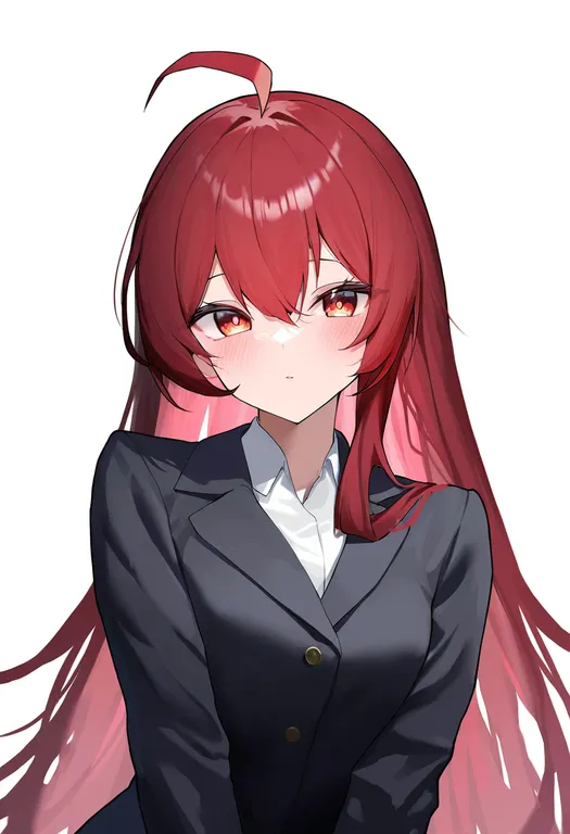 masterpiece, best quality, newest, absurdres, highres, safe, side_ahoge, 1girl, solo, simple_background — by k3scat, made with ComfyUI