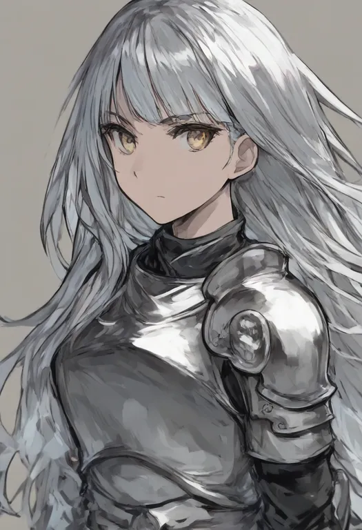 masterpiece, best quality, general, single shoulder pad, 1girl, solo, simple background — by k3scat, made with ComfyUI