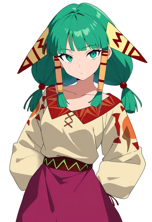 masterpiece, best quality, newest, absurdres, highres, safe, grandia, solo, simple_background — by k3scat, made with ComfyUI