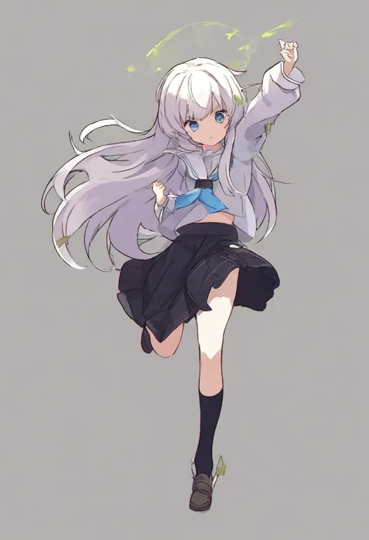 masterpiece, best quality, general, leg lift, 1girl, solo, full body, simple background — by k3scat, made with ComfyUI