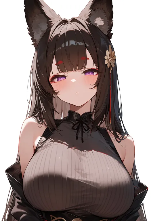 masterpiece, best quality, score_7, safe, amagi (azur lane), azur lane, solo, upper body, simple background — by k3scat, made with ComfyUI
