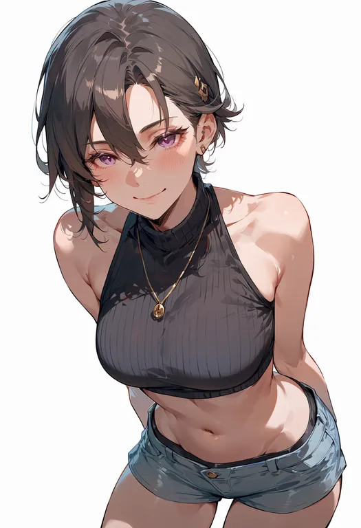 masterpiece, best quality, score_7, safe, kuro no kiseki i, solo, simple background — by k3scat, made with ComfyUI