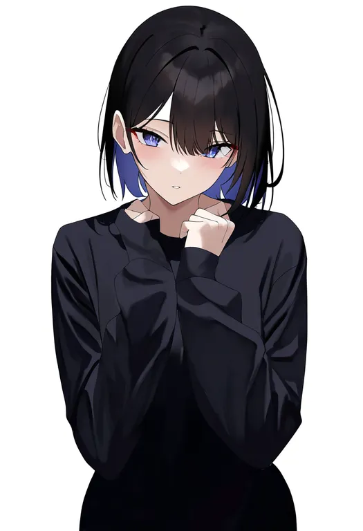 masterpiece, best quality, newest, absurdres, highres, safe, dressing_another, 1girl, solo, simple_background — by k3scat, made with ComfyUI