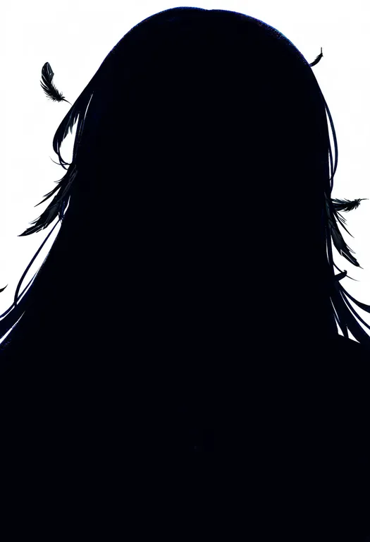 masterpiece, best quality, newest, absurdres, highres, safe, black_feathers, 1girl, solo, simple_background — by k3scat, made with ComfyUI