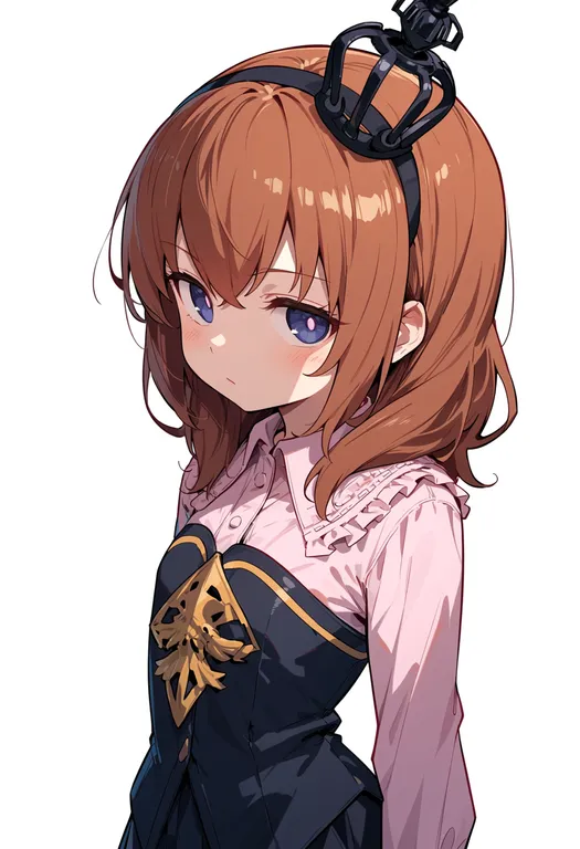 masterpiece, best quality, score_7, safe, ushiromiya maria, solo, upper body, simple background — by k3scat, made with ComfyUI