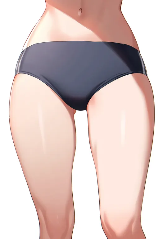 masterpiece, best quality, newest, absurdres, highres, safe, sports_panties, 1girl, solo, simple_background — by k3scat, made with ComfyUI