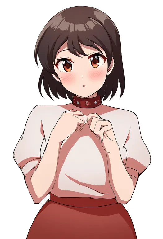 masterpiece, best quality, newest, absurdres, highres, safe, goutokuji_mike, solo, upper_body, simple_background — by k3scat, made with ComfyUI