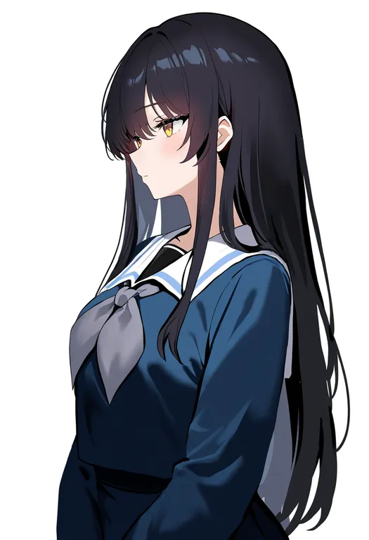 masterpiece, best quality, newest, absurdres, highres, safe, tsukinomori_school_uniform, 1girl, solo, simple_background — by k3scat, made with ComfyUI