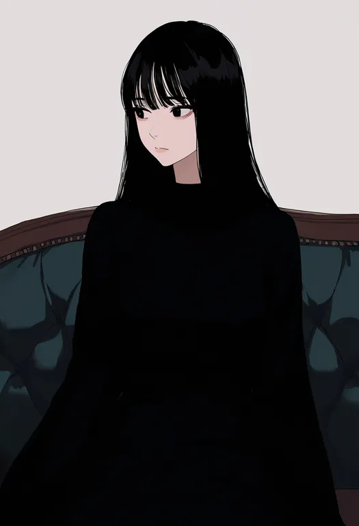 masterpiece, best quality, newest, absurdres, highres, safe, on_couch, 1girl, solo, simple_background — by k3scat, made with ComfyUI