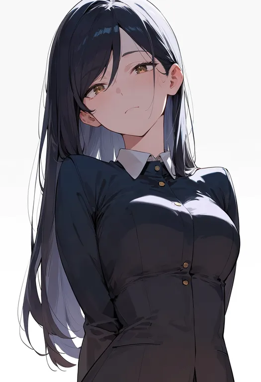masterpiece, best quality, score_7, safe, ogasawara sachiko, solo, upper body, simple background — by k3scat, made with ComfyUI