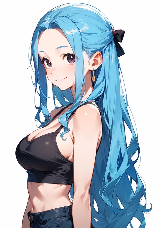 masterpiece, best quality, score_7, safe, nefertari vivi, solo, upper body, simple background — by k3scat, made with ComfyUI