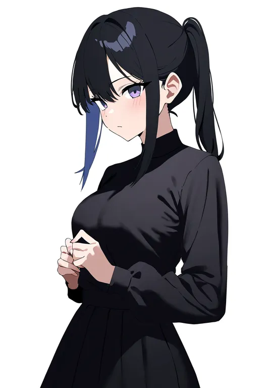 masterpiece, best quality, newest, absurdres, highres, safe, matching_outfits, 1girl, solo, simple_background — by k3scat, made with ComfyUI