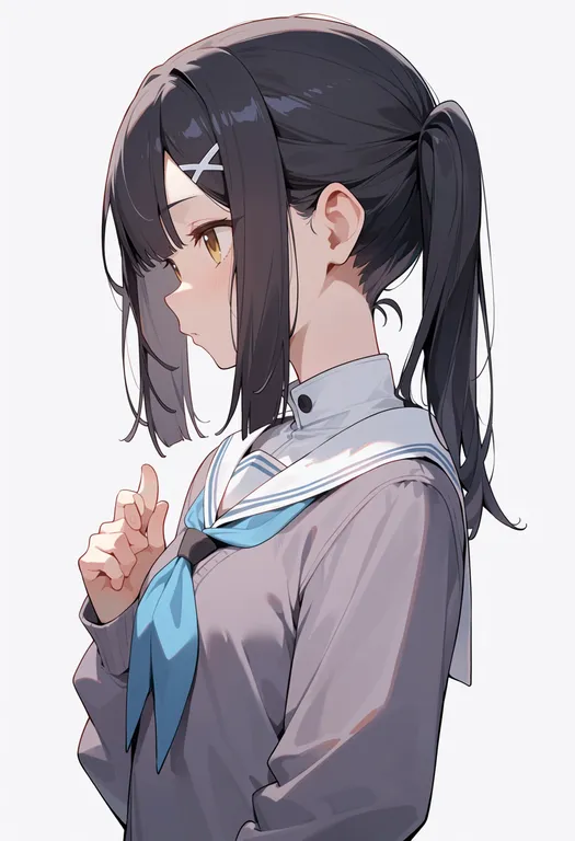 masterpiece, best quality, score_7, safe, miyu edelfelt, solo, upper body, simple background — by k3scat, made with ComfyUI