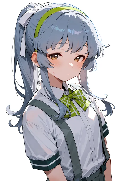 masterpiece, best quality, score_7, safe, yamagumo (kancolle), solo, upper body, simple background — by k3scat, made with ComfyUI