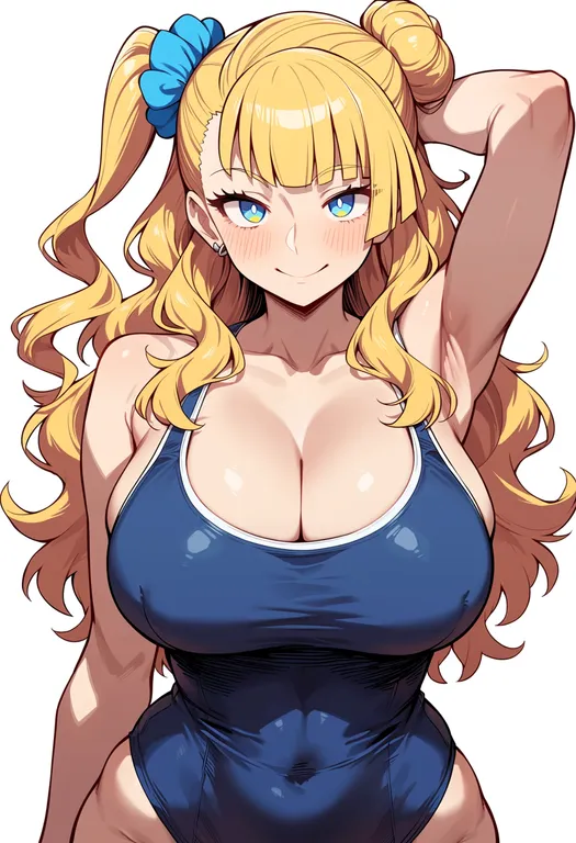masterpiece, best quality, score_7, safe, galko, solo, upper body, simple background — by k3scat, made with ComfyUI