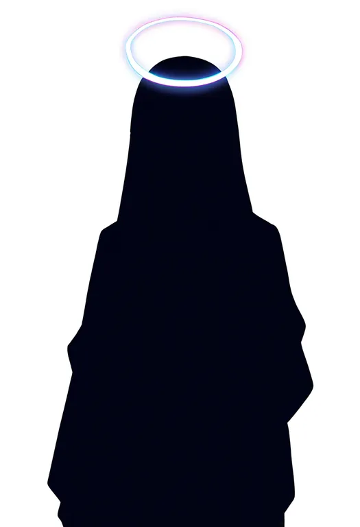 masterpiece, best quality, newest, absurdres, highres, safe, halo_behind_head, 1girl, solo, simple_background — by k3scat, made with ComfyUI