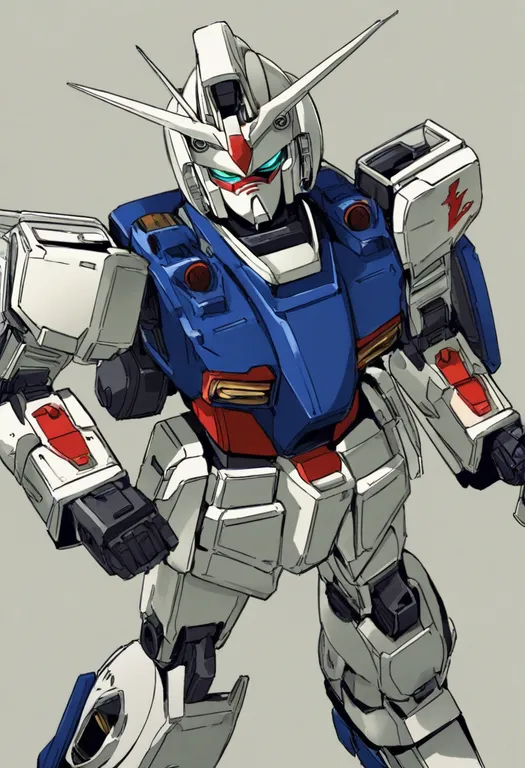 masterpiece, best quality, general, gundam 08th ms team, solo, simple background — by k3scat, made with ComfyUI