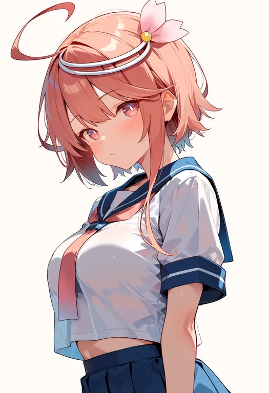 masterpiece, best quality, score_7, safe, i-58 (kancolle), solo, upper body, simple background — by k3scat, made with ComfyUI