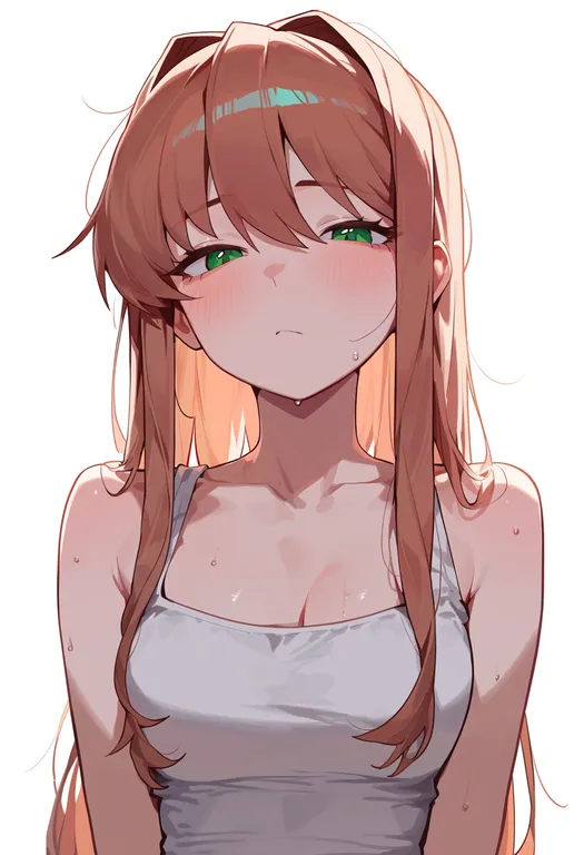 masterpiece, best quality, score_7, safe, monika (doki doki literature club), doki doki literature club, solo… — by k3scat, made with ComfyUI