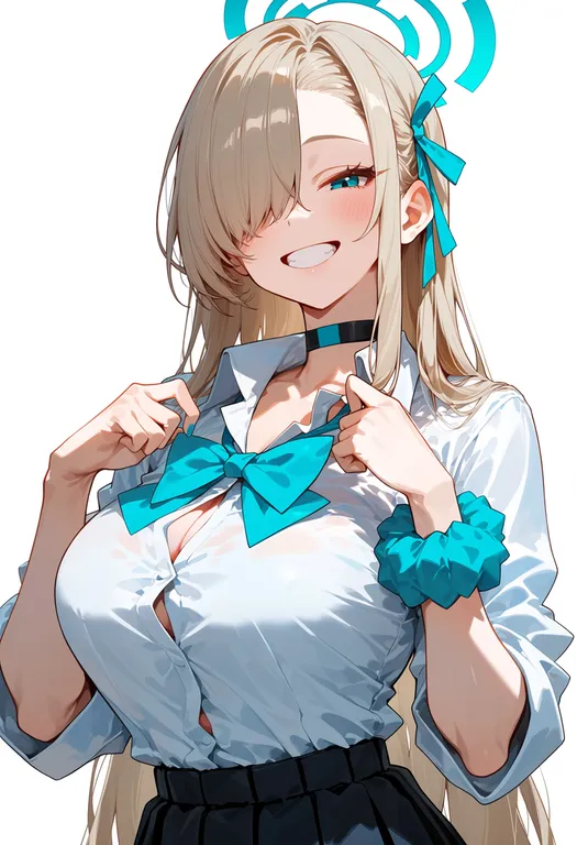 masterpiece, best quality, score_7, safe, asuna (school uniform) (blue archive), blue archive, solo, upper body… — by k3scat, made with ComfyUI