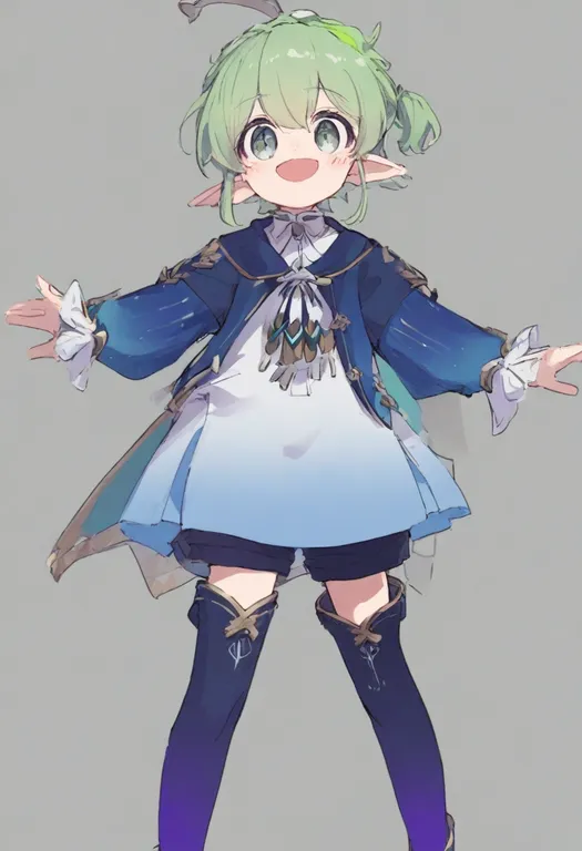 masterpiece, best quality, general, gradient clothes, 1girl, solo, simple background — by k3scat, made with ComfyUI