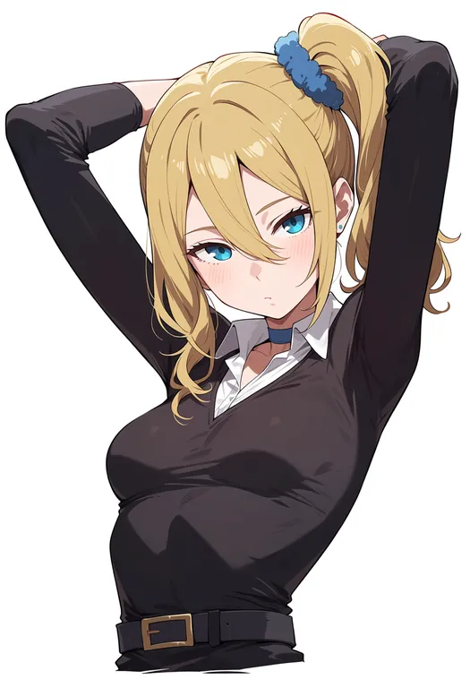 masterpiece, best quality, score_7, safe, hayasaka ai, solo, upper body, simple background — by k3scat, made with ComfyUI