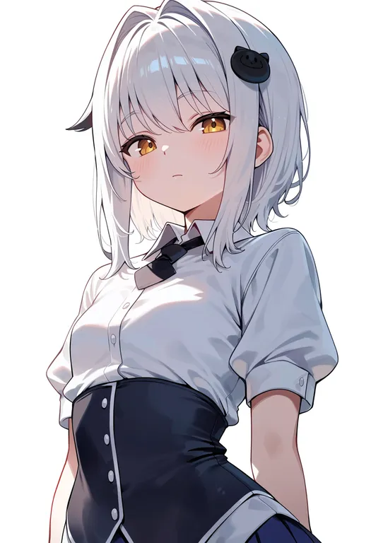masterpiece, best quality, score_7, safe, toujou koneko, solo, upper body, simple background — by k3scat, made with ComfyUI