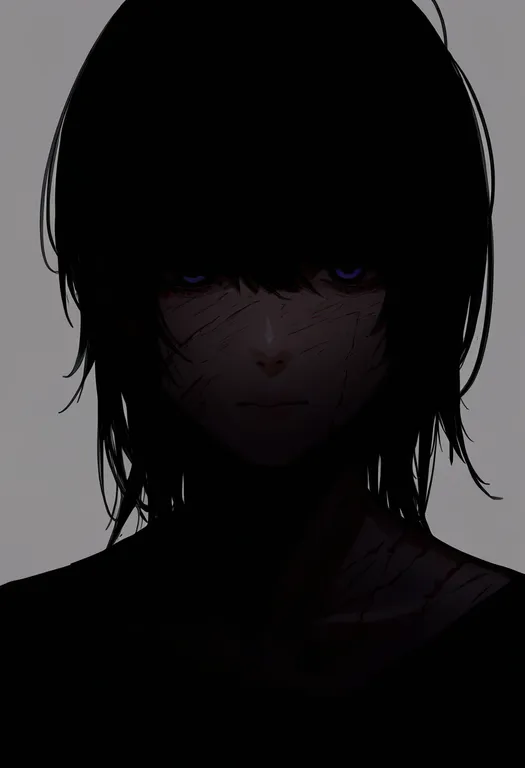 masterpiece, best quality, newest, absurdres, highres, safe, scars_all_over, 1girl, solo, simple_background — by k3scat, made with ComfyUI