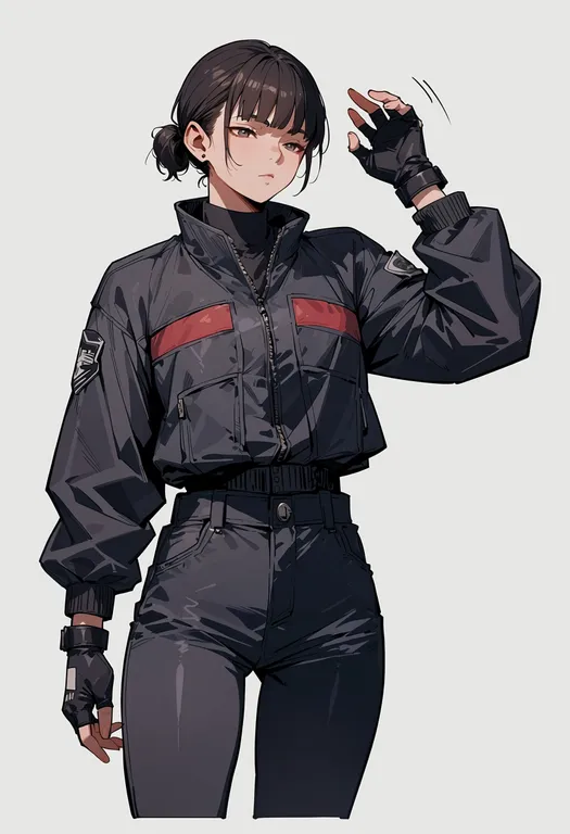 masterpiece, best quality, score_7, safe, capcom vs. snk, solo, simple background — by k3scat, made with ComfyUI