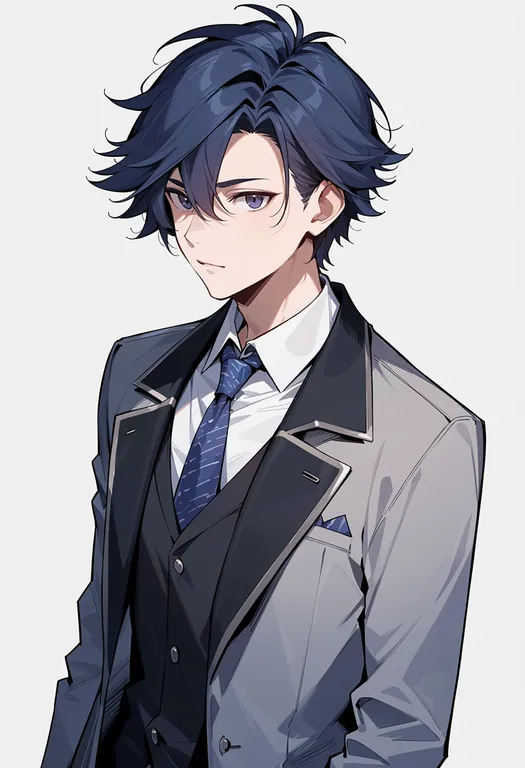 masterpiece, best quality, score_7, safe, rean schwarzer, solo, upper body, simple background — by k3scat, made with ComfyUI