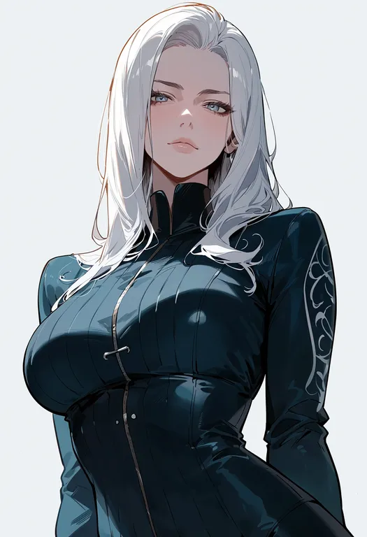 masterpiece, best quality, score_7, safe, vergil (devil may cry), solo, upper body, simple background — by k3scat, made with ComfyUI