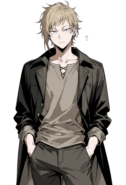 masterpiece, best quality, score_7, safe, kano shuuya, solo, upper body, simple background — by k3scat, made with ComfyUI