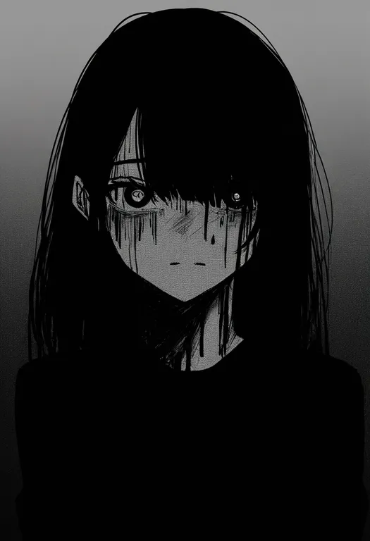 masterpiece, best quality, newest, absurdres, highres, safe, ink, 1girl, solo, simple_background — by k3scat, made with ComfyUI