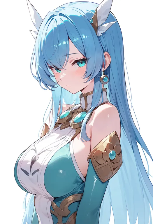 masterpiece, best quality, score_7, safe, sophie (tales), solo, upper body, simple background — by k3scat, made with ComfyUI