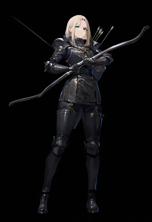masterpiece, best quality, newest, absurdres, highres, safe, arrow_(projectile), 1girl, solo, simple_background — by k3scat, made with ComfyUI