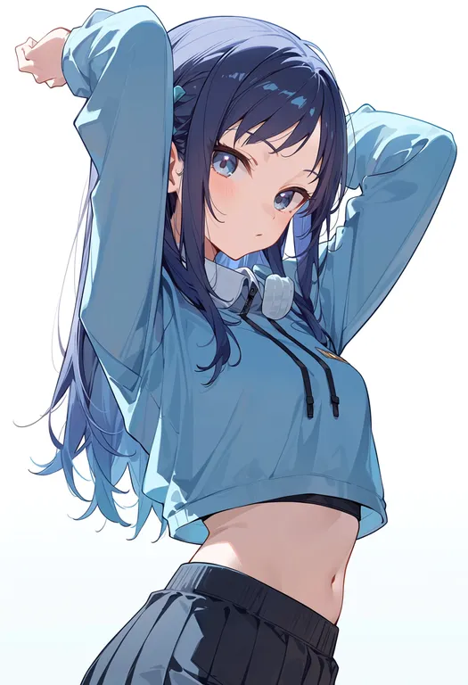 masterpiece, best quality, score_7, safe, hishikawa rikka, solo, upper body, simple background — by k3scat, made with ComfyUI