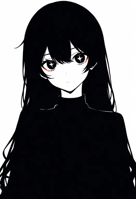 masterpiece, best quality, newest, absurdres, highres, safe, star_in_eye, 1girl, solo, simple_background — by k3scat, made with ComfyUI